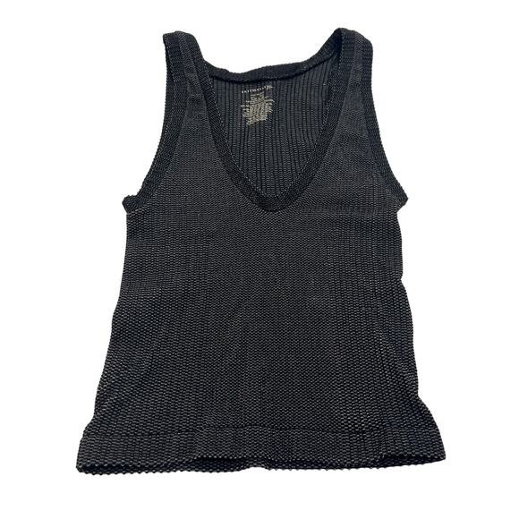 M170 INTIMATELY Free People Women's Crop Tank Top Black Small - Picture 1 of 4